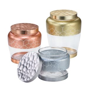 DY-34 rose gold silver jar