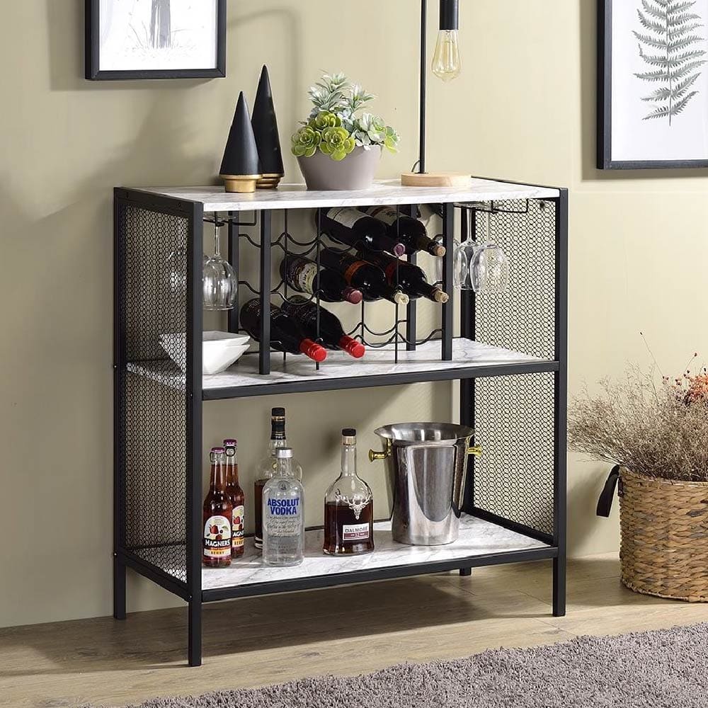 HNA-Product-Trolley Serving Cart Table-HCB-302 Storage Shelves-display